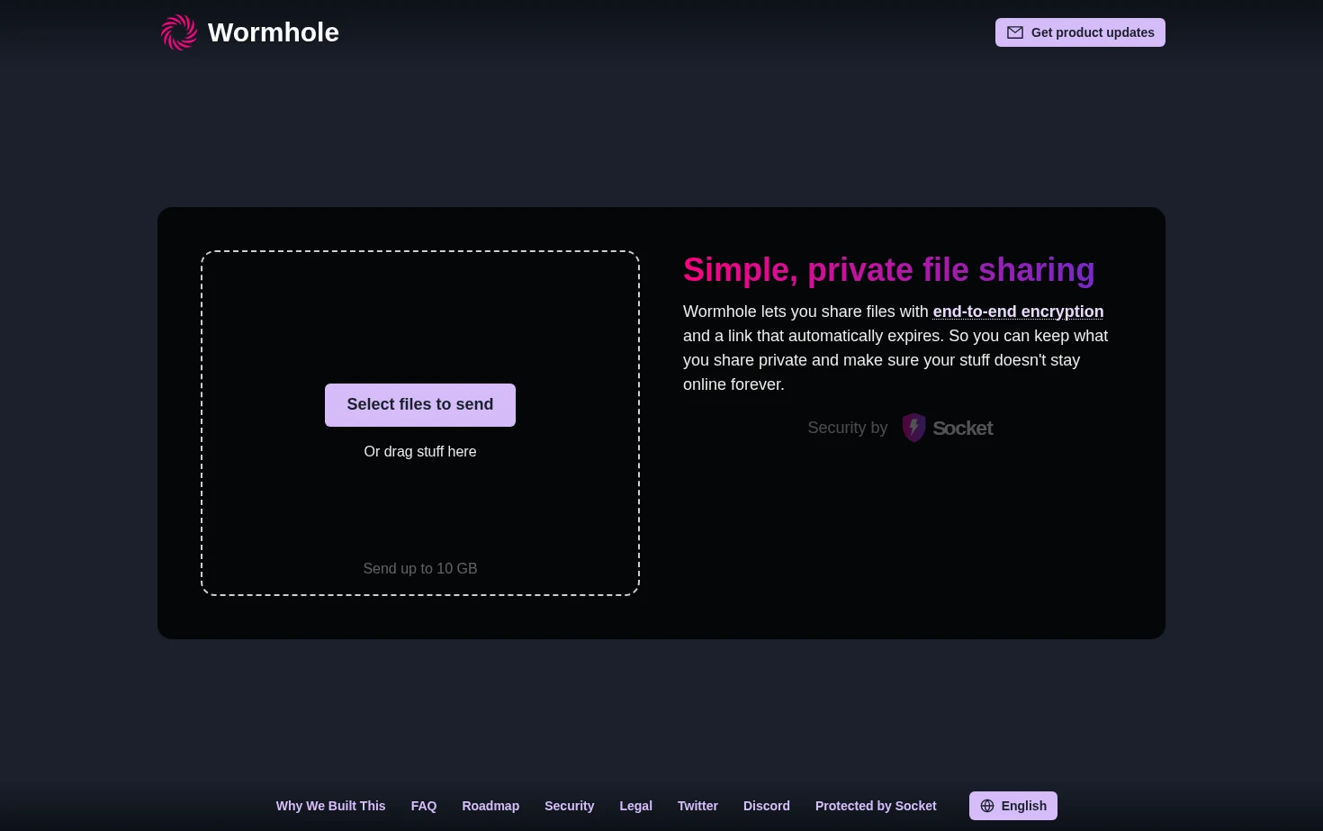 Wormhole 页面快照
